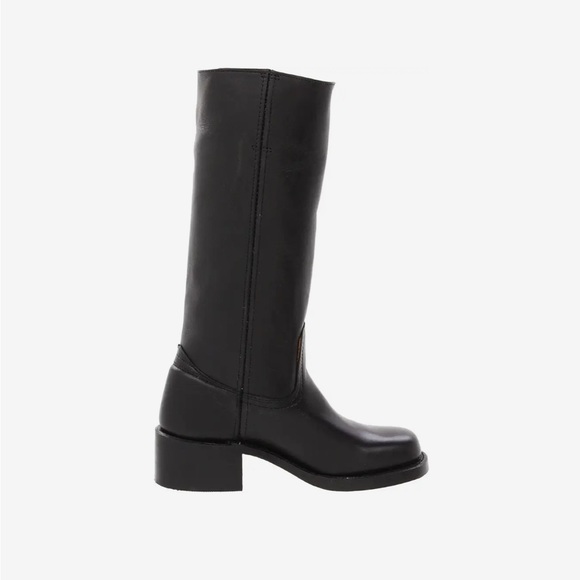 Frye 14L Campus Black Square Toe Pull On Riding Boots Women’s 8 Shoes Made in US - Picture 6 of 10